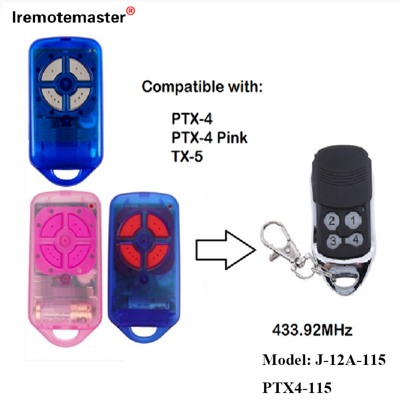 Para sa PTX4 433.92 MHz Gate Garage Door Remote Control Rolling Code